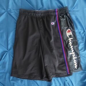 Champion Black and Blue Athletic Shorts